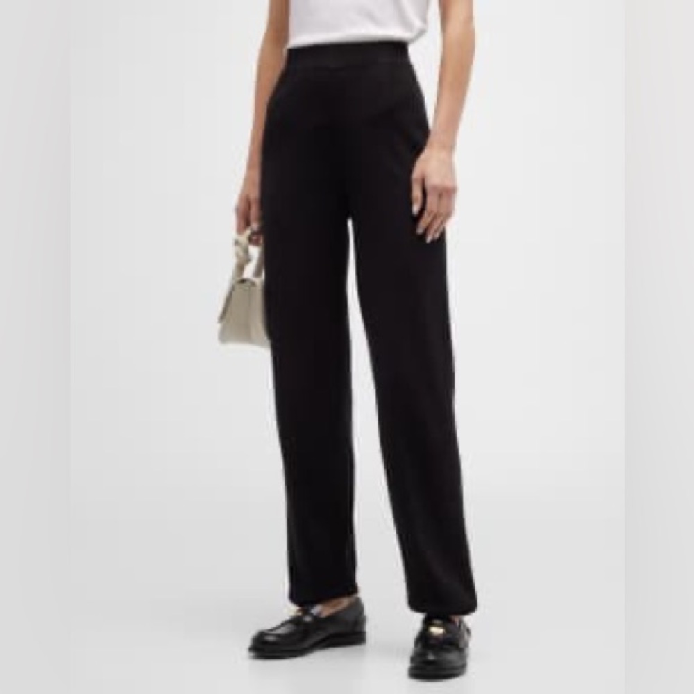 Exclusively Misook Pull On Split Hem Knit Black P… - image 1